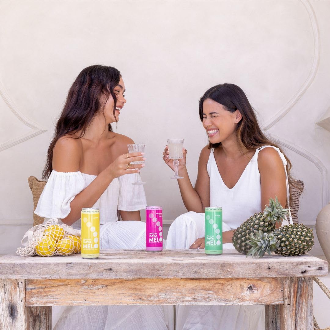 Melo Sparkling Kava Drink Variety Bundle, Tahitian Lime