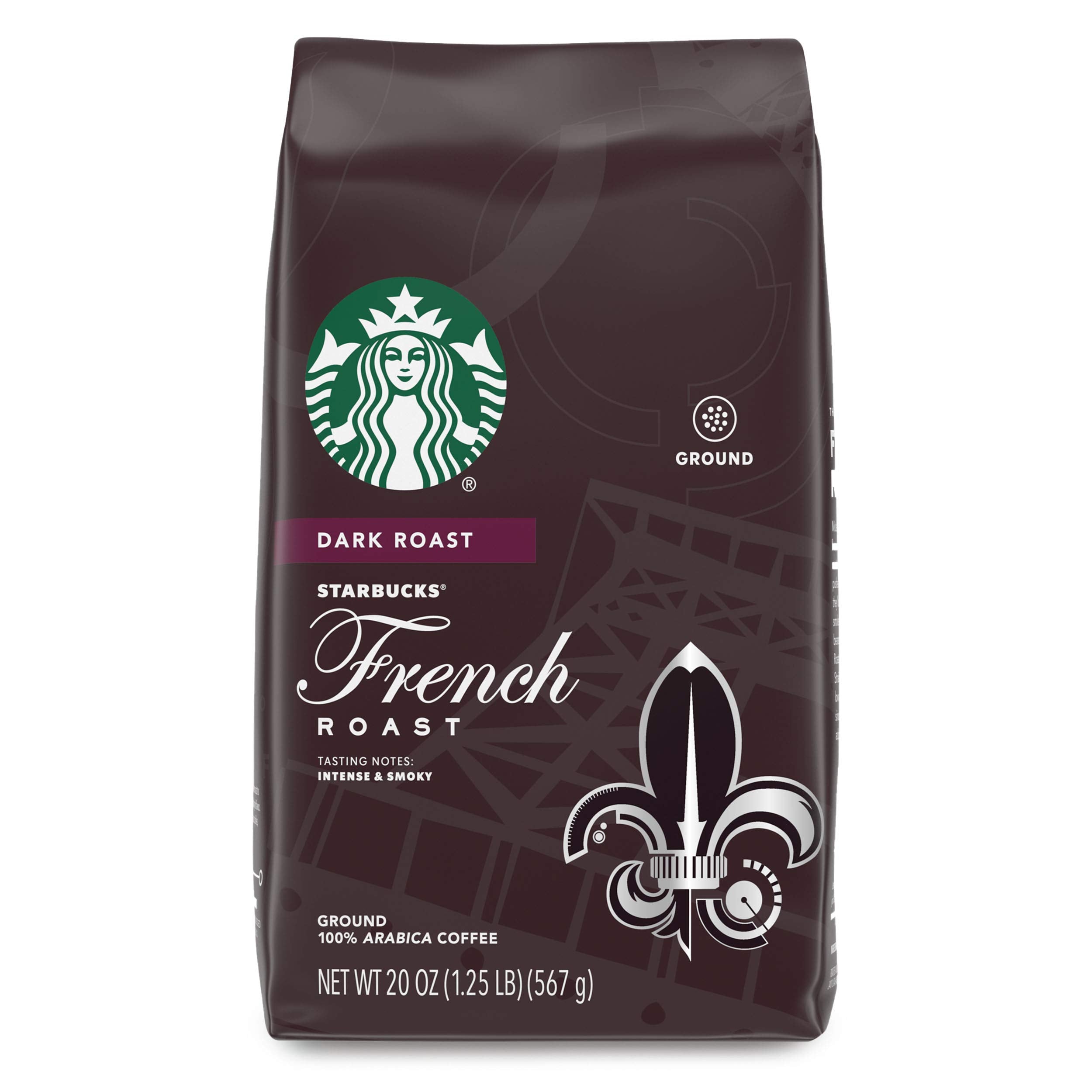Starbucks Ground Coffee, Dark Roast Coffee, Espresso Roast, 100% Arabica, 1 bag (28 oz)