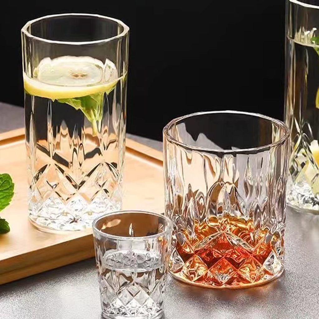 Qipecedm Crystal Drinking Glasses