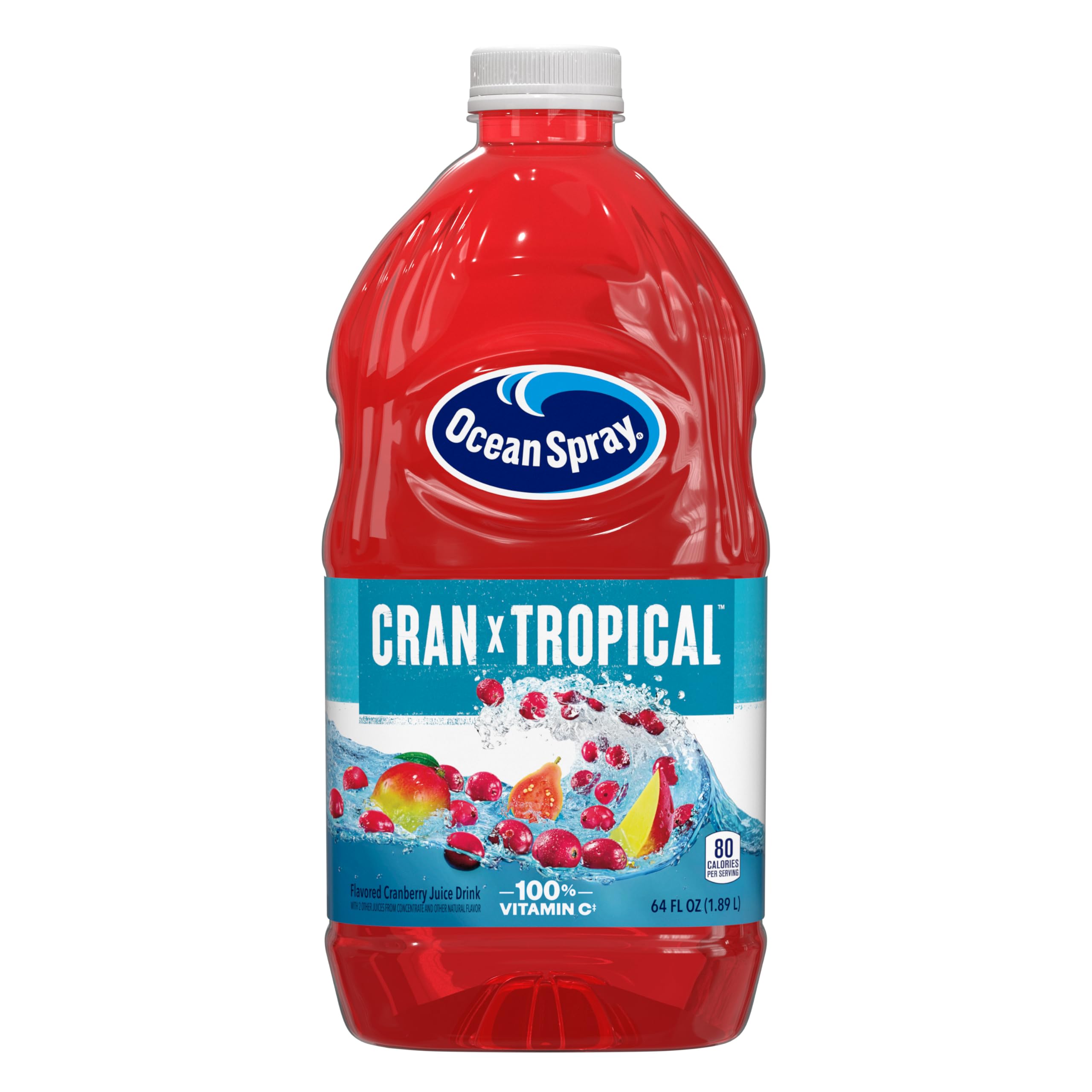 Ocean Spray® Cranberry Juice Cocktail with Calcium, 64 Fl Oz Bottle (Pack of 8)