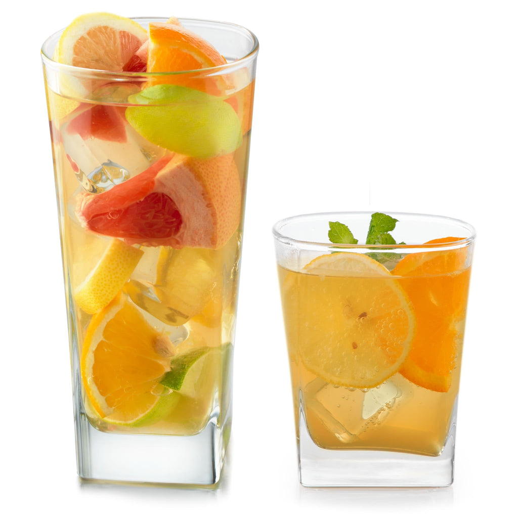 Mixed Drink Glass Set for Cocktails, Whiskey & Everyday Beverages