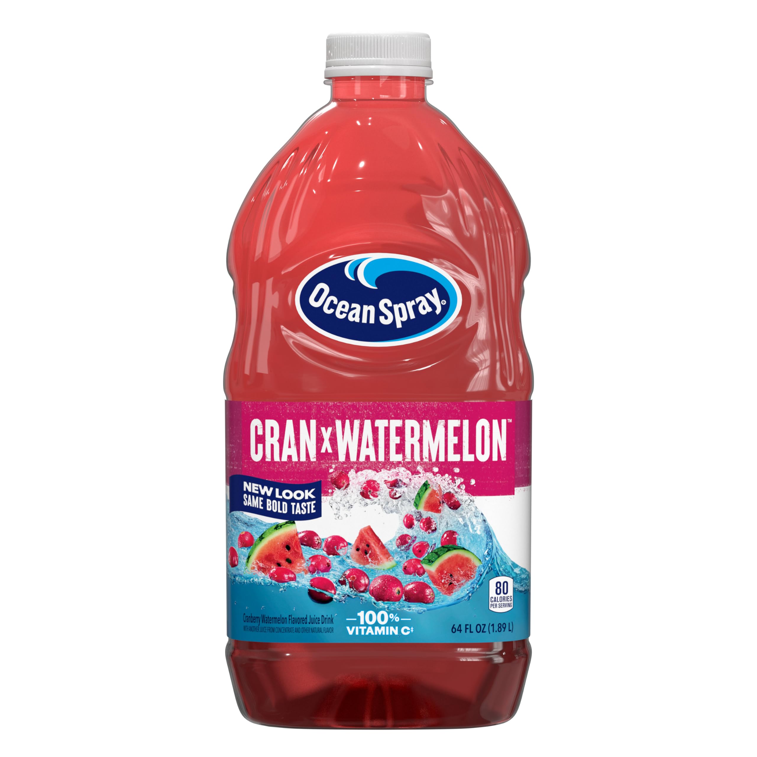 Ocean Spray® Cranberry Juice Cocktail with Calcium, 64 Fl Oz Bottle (Pack of 8)