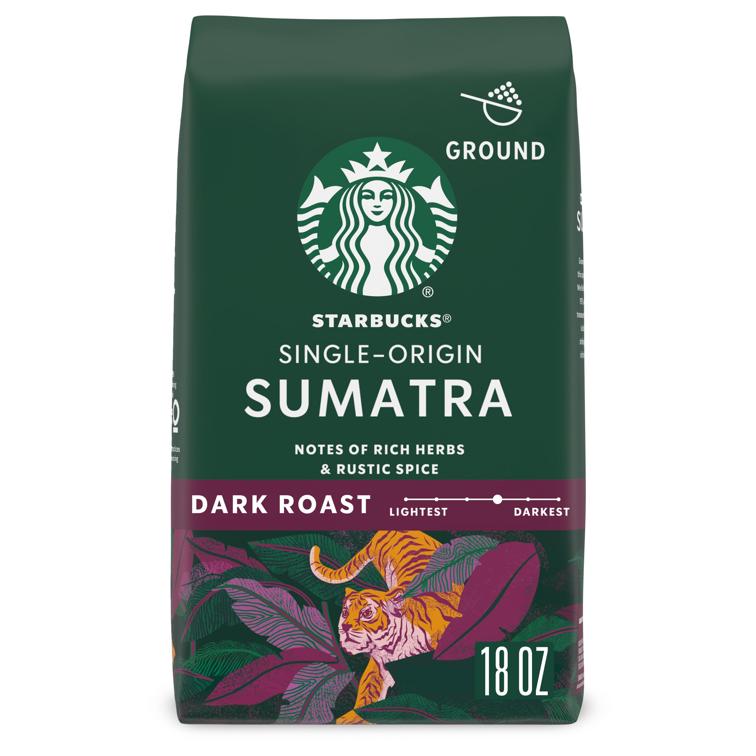 Starbucks Ground Coffee, Dark Roast Coffee, Espresso Roast, 100% Arabica, 1 bag (28 oz)