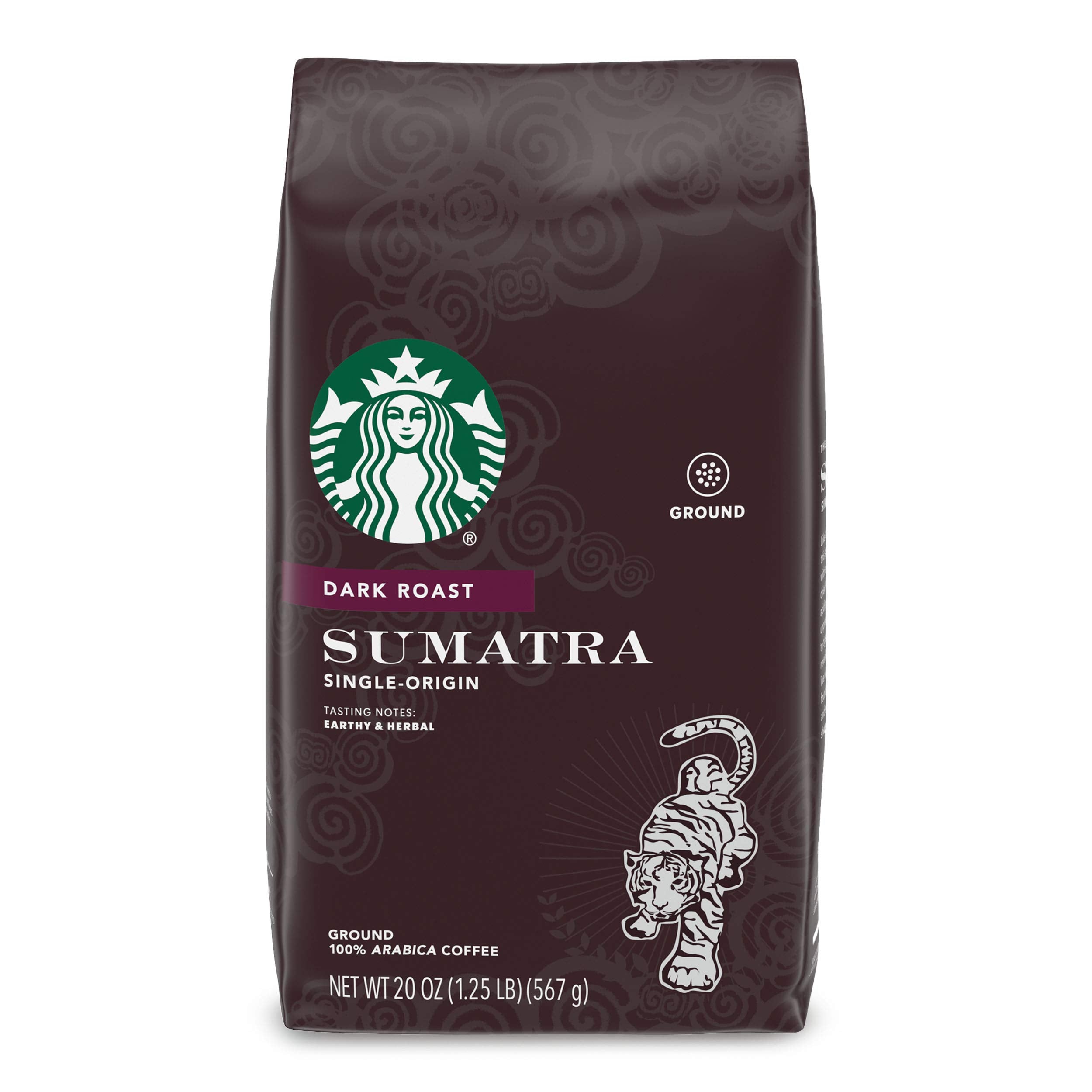 Starbucks Ground Coffee, Dark Roast Coffee, Espresso Roast, 100% Arabica, 1 bag (28 oz)