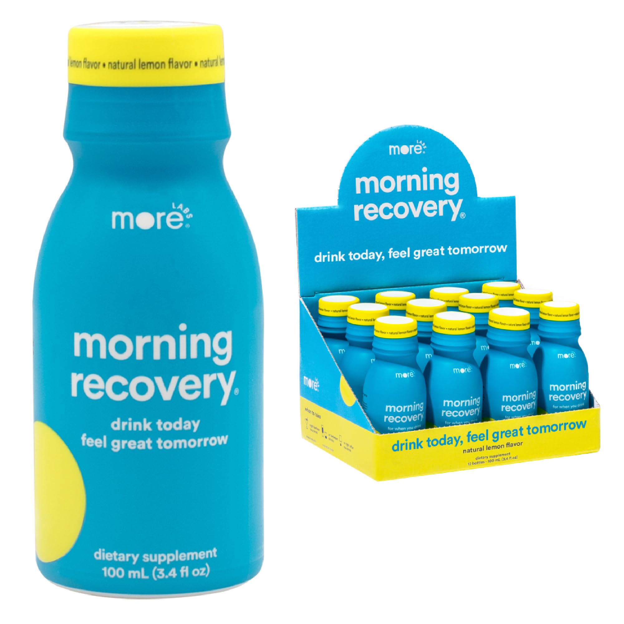 Morning Recovery Electrolyte, Milk Thistle Drink Proprietary Formulation to Hydrate While Drinking for Morning Recovery