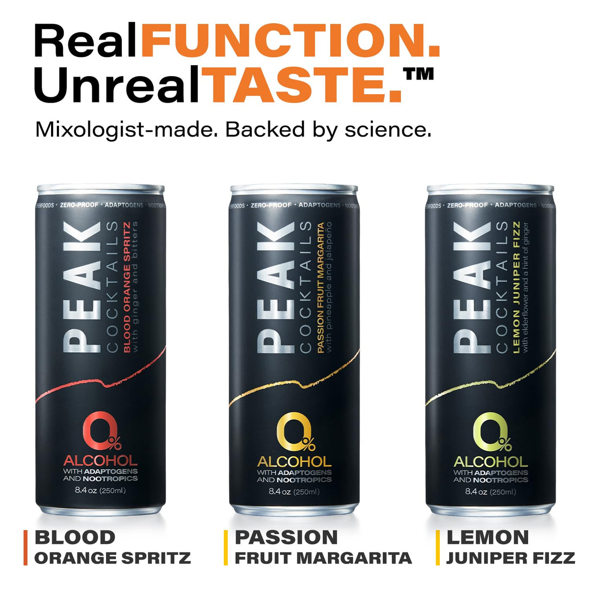 Peak Cocktails Lemon Juniper Fizz Non-Alcoholic Drink
