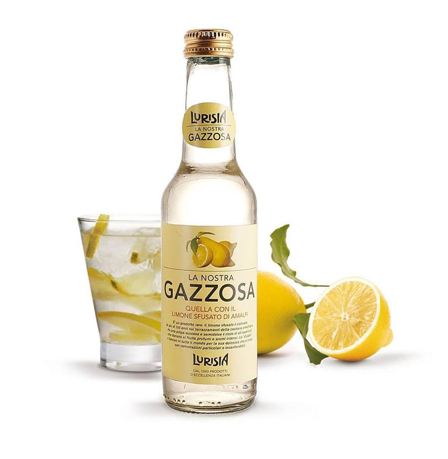 Lurisia La Nostra Gazzosa Sparkling Lemon Drink, 12-Pack