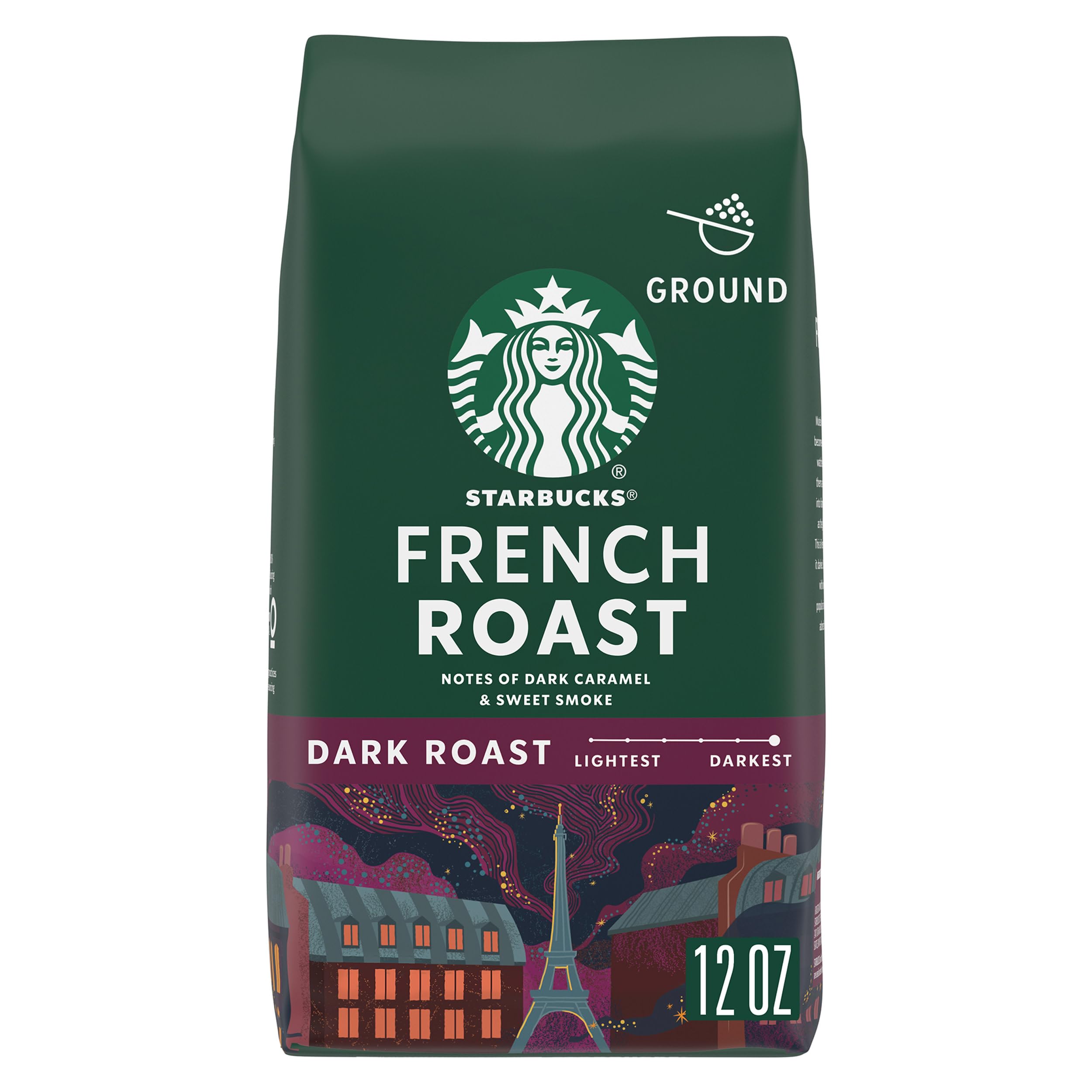 Starbucks Ground Coffee, Dark Roast Coffee, Espresso Roast, 100% Arabica, 1 bag (28 oz)