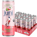 Juni Sparkling Adaptogen Drink with Ashwagandha, Lion’s Mane & Reishi Mushrooms | Green Tea for Focus, Zero Sugar, 5 Calories | Decaffeinated, Non Alcoholic Drinks -12oz Cans