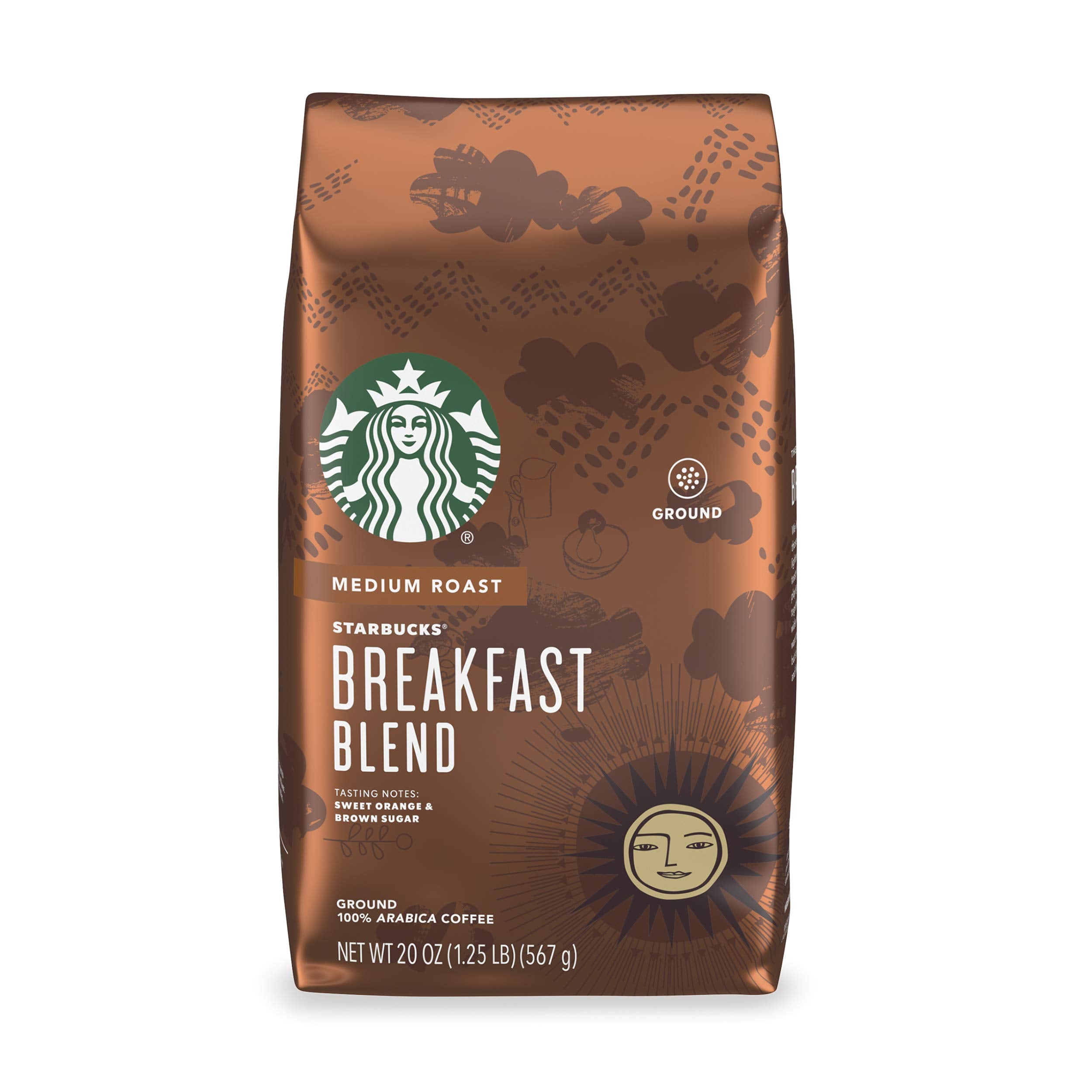 Starbucks Ground Caffeinated Bag No medium_roast