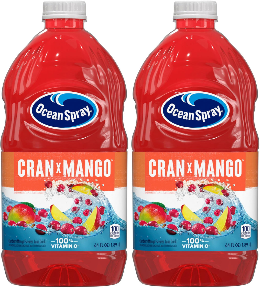 Ocean Spray® Cranberry Juice Cocktail with Calcium, 64 Fl Oz Bottle (Pack of 8)