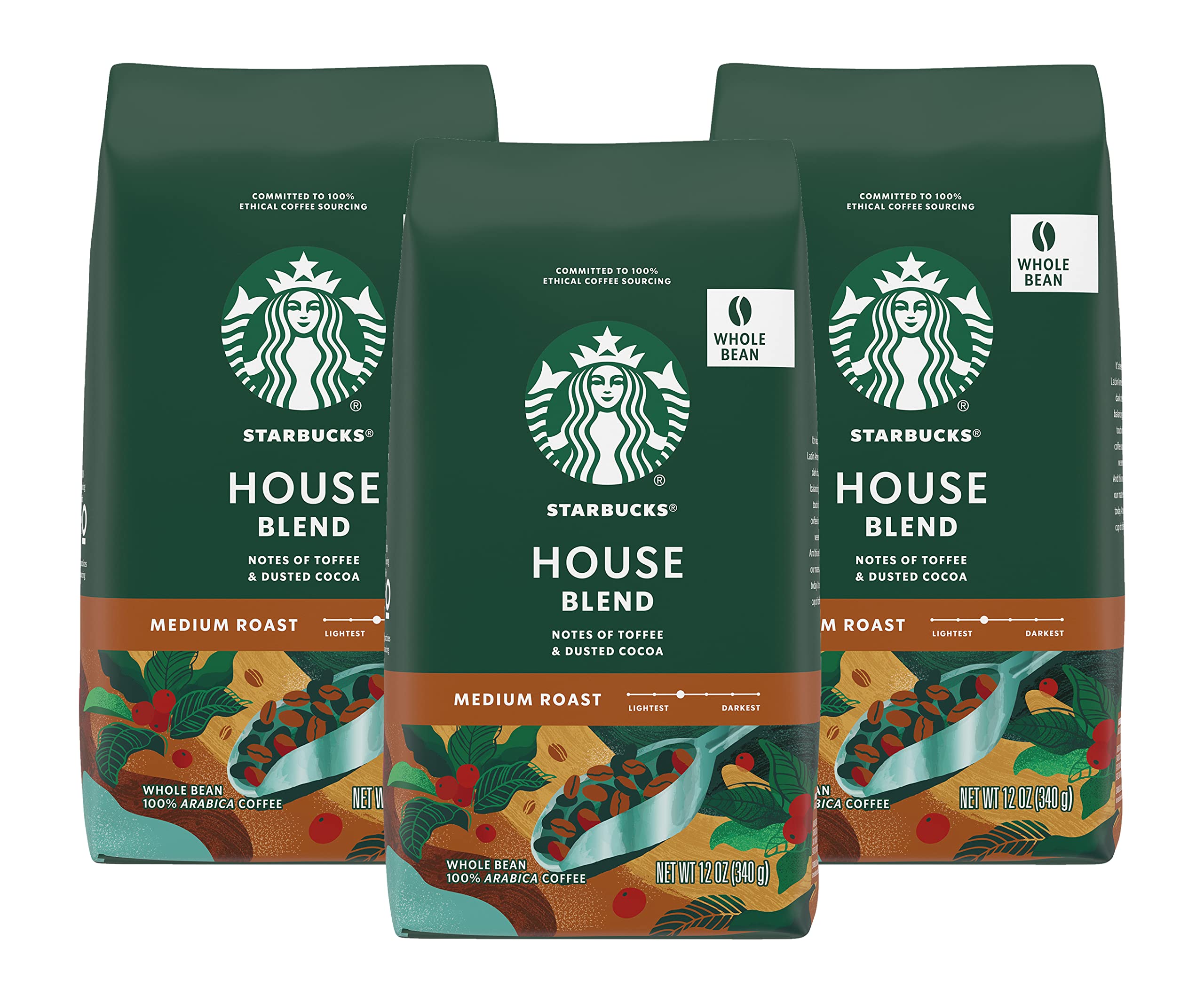 Starbucks Whole Bean Caffeinated Bag No medium_roast