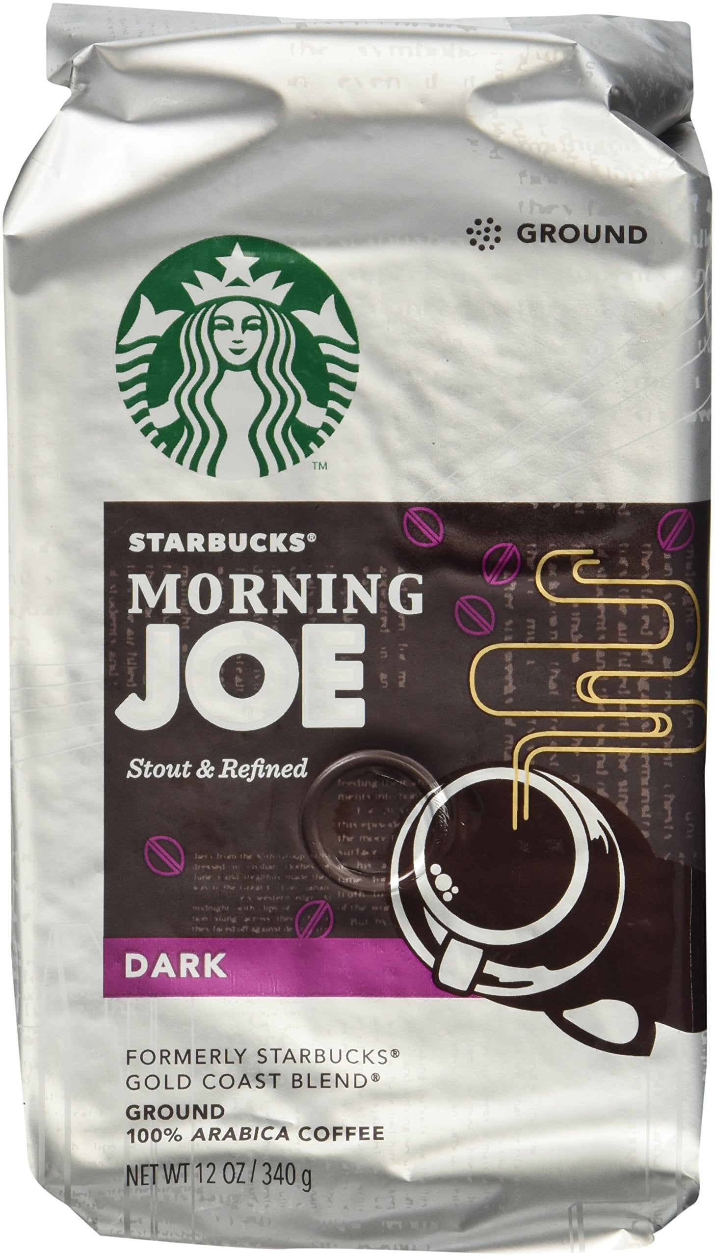 Starbucks Ground Coffee, Dark Roast Coffee, Espresso Roast, 100% Arabica, 1 bag (28 oz)