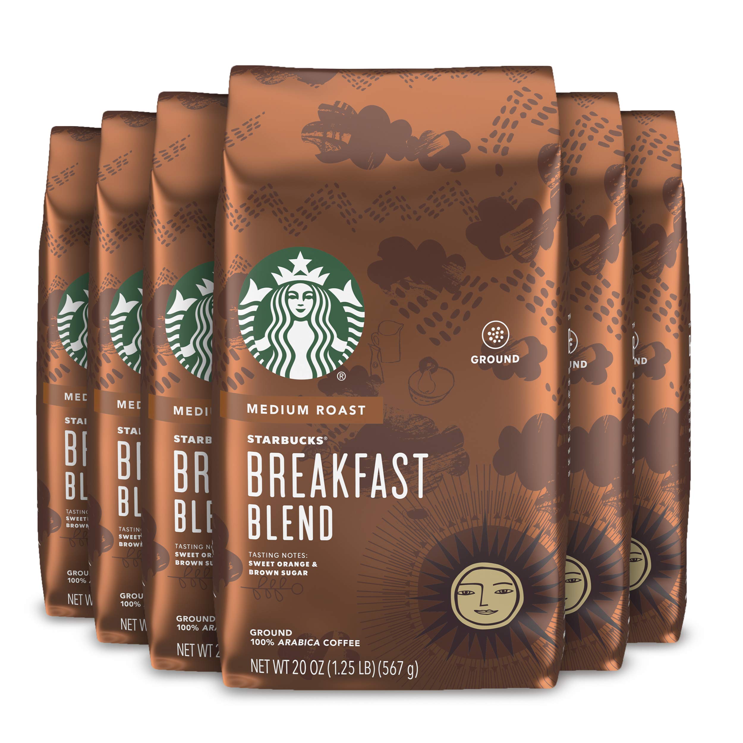 Starbucks Ground Caffeinated Bag No medium_roast