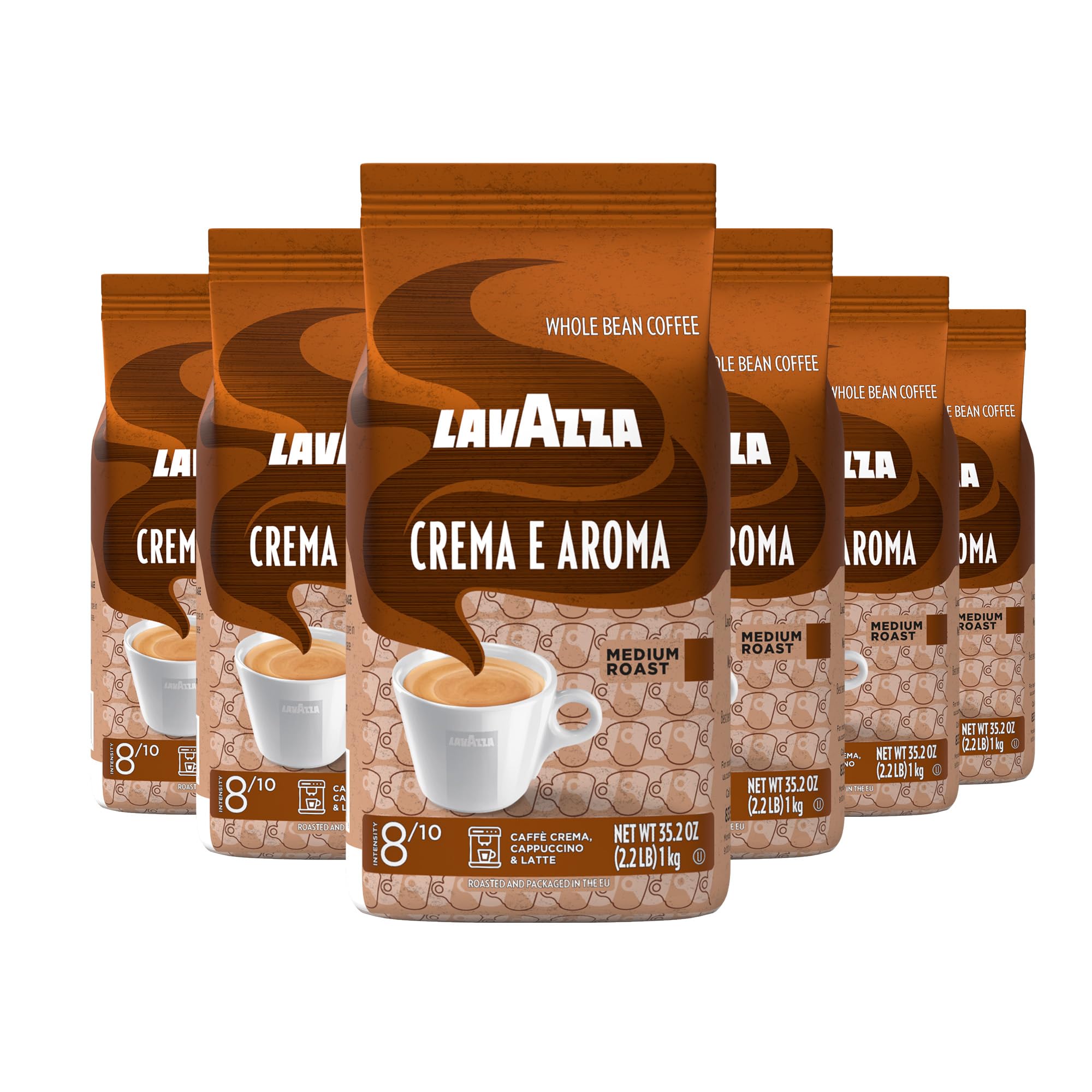 Whole Bean Caffeine Crema e Aroma Packet Espresso