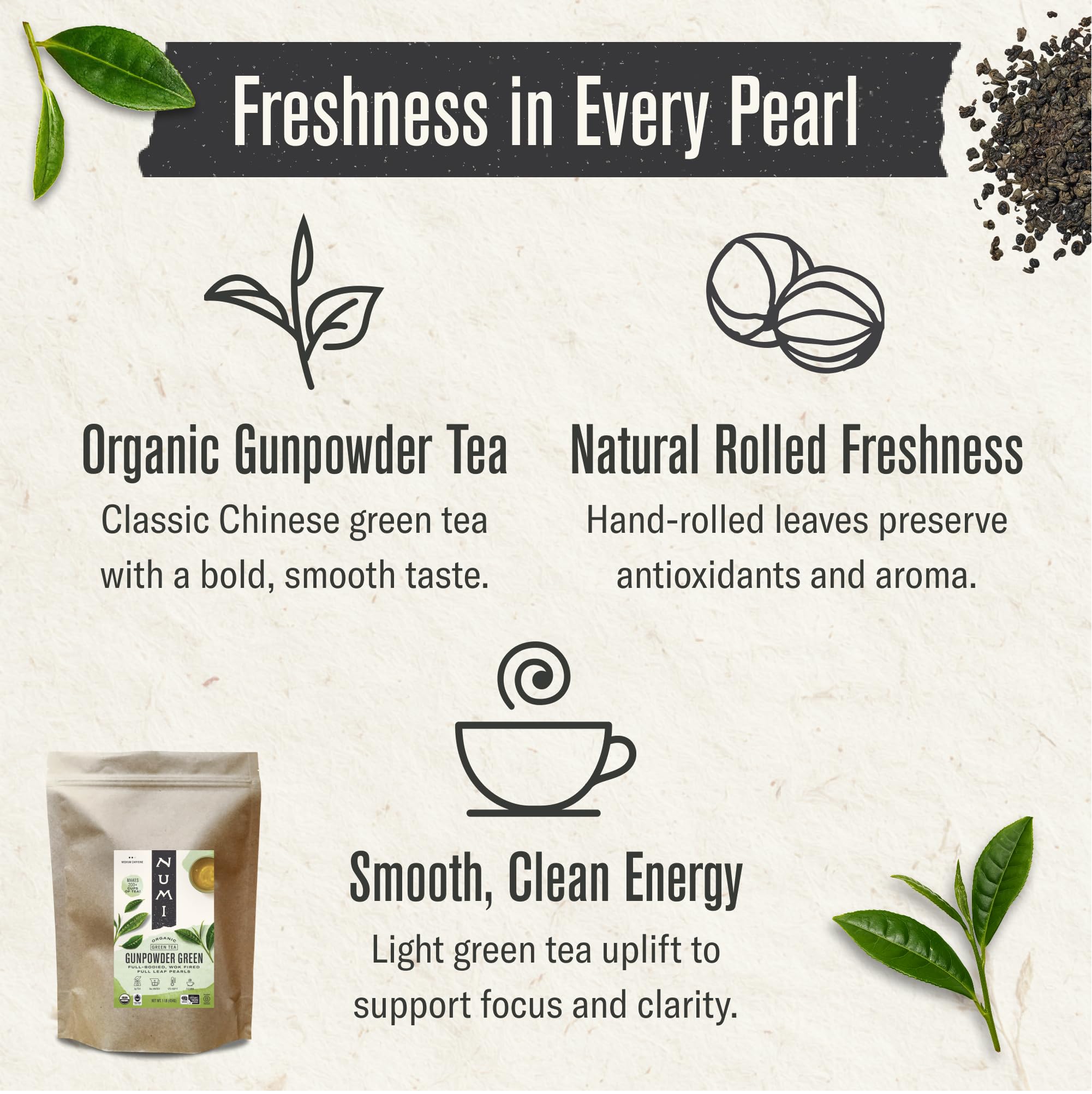 Numi Organic Jasmine Green Tea,