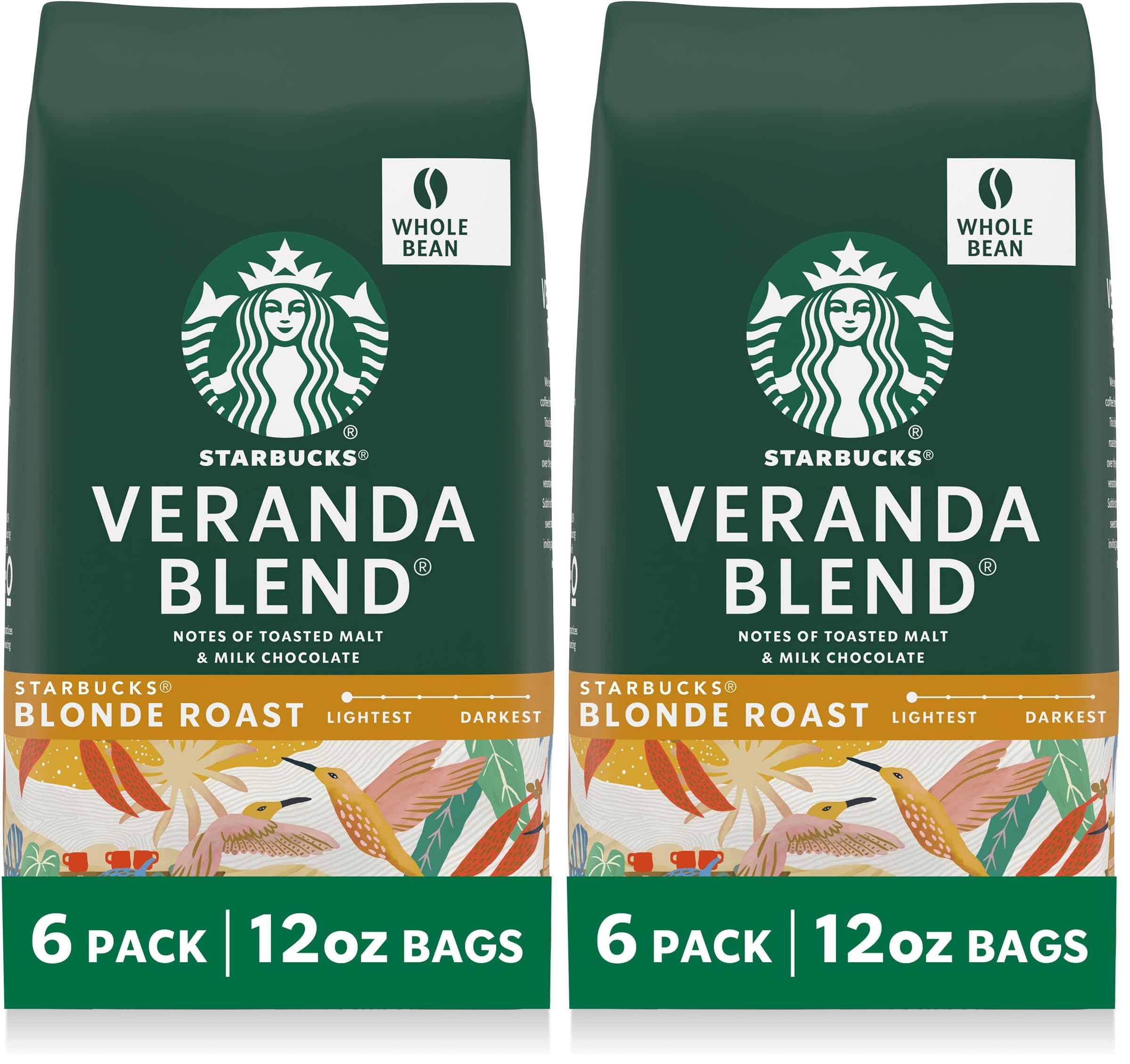 Starbucks Whole Bean Caffeinated Bag No light_roast