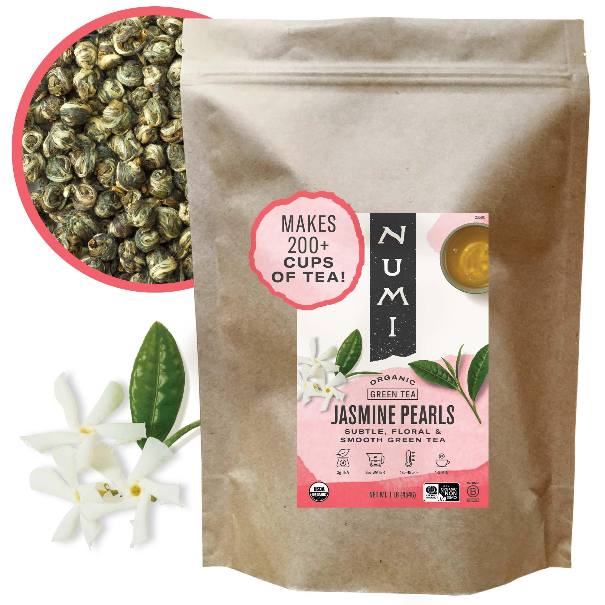 Numi Organic Jasmine Green Tea,