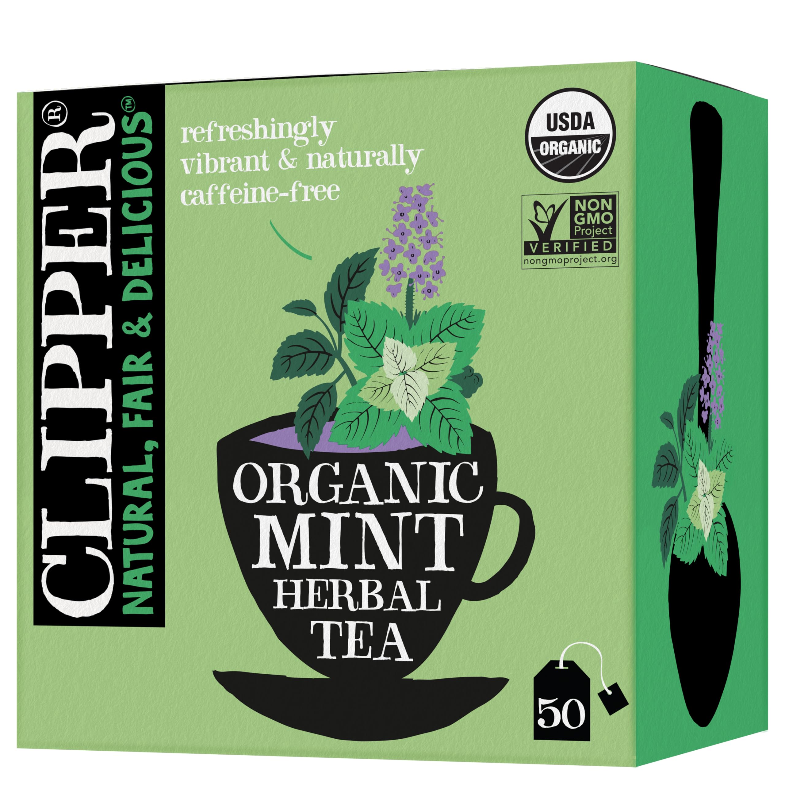 Clipper Organic Lemon & Ginger Herbal Tea, 50 Tea Bags
