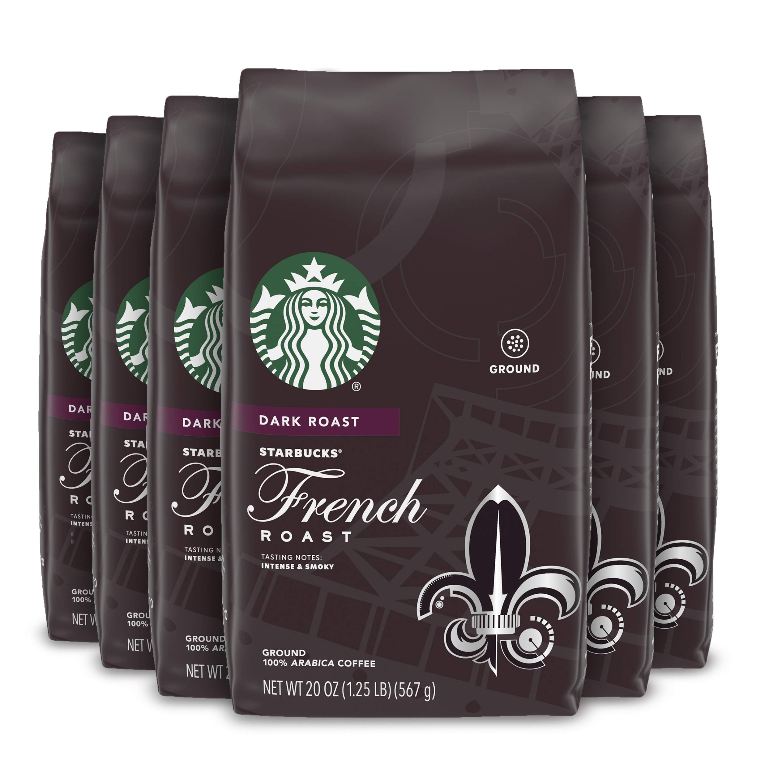 Starbucks Ground Coffee, Dark Roast Coffee, Espresso Roast, 100% Arabica, 1 bag (28 oz)