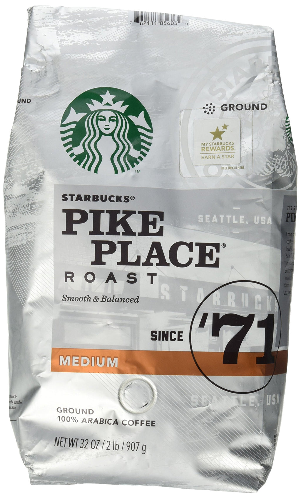 Starbucks Ground Caffeinated Bag No medium_roast