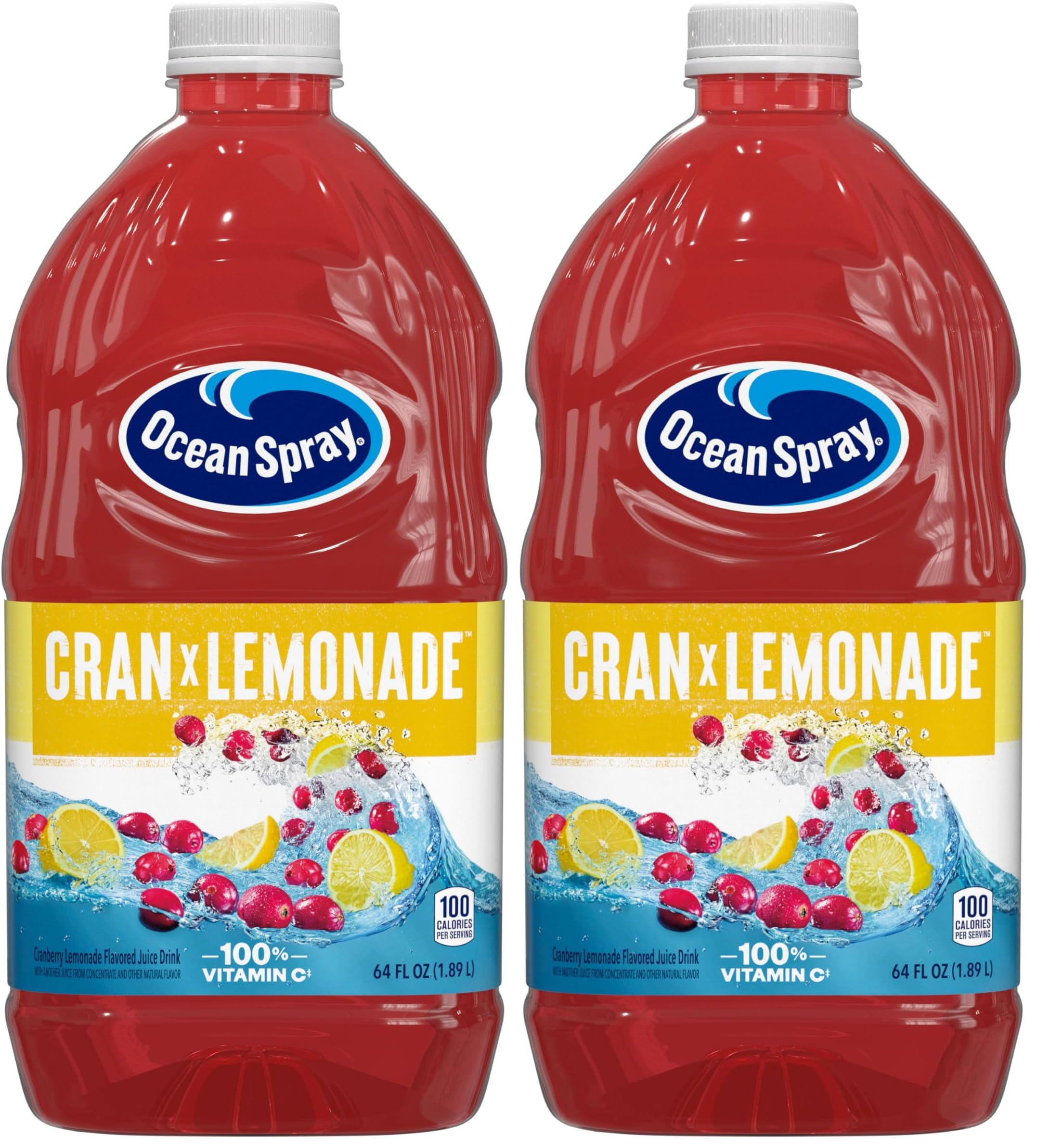 Ocean Spray® Cranberry Juice Cocktail with Calcium, 64 Fl Oz Bottle (Pack of 8)