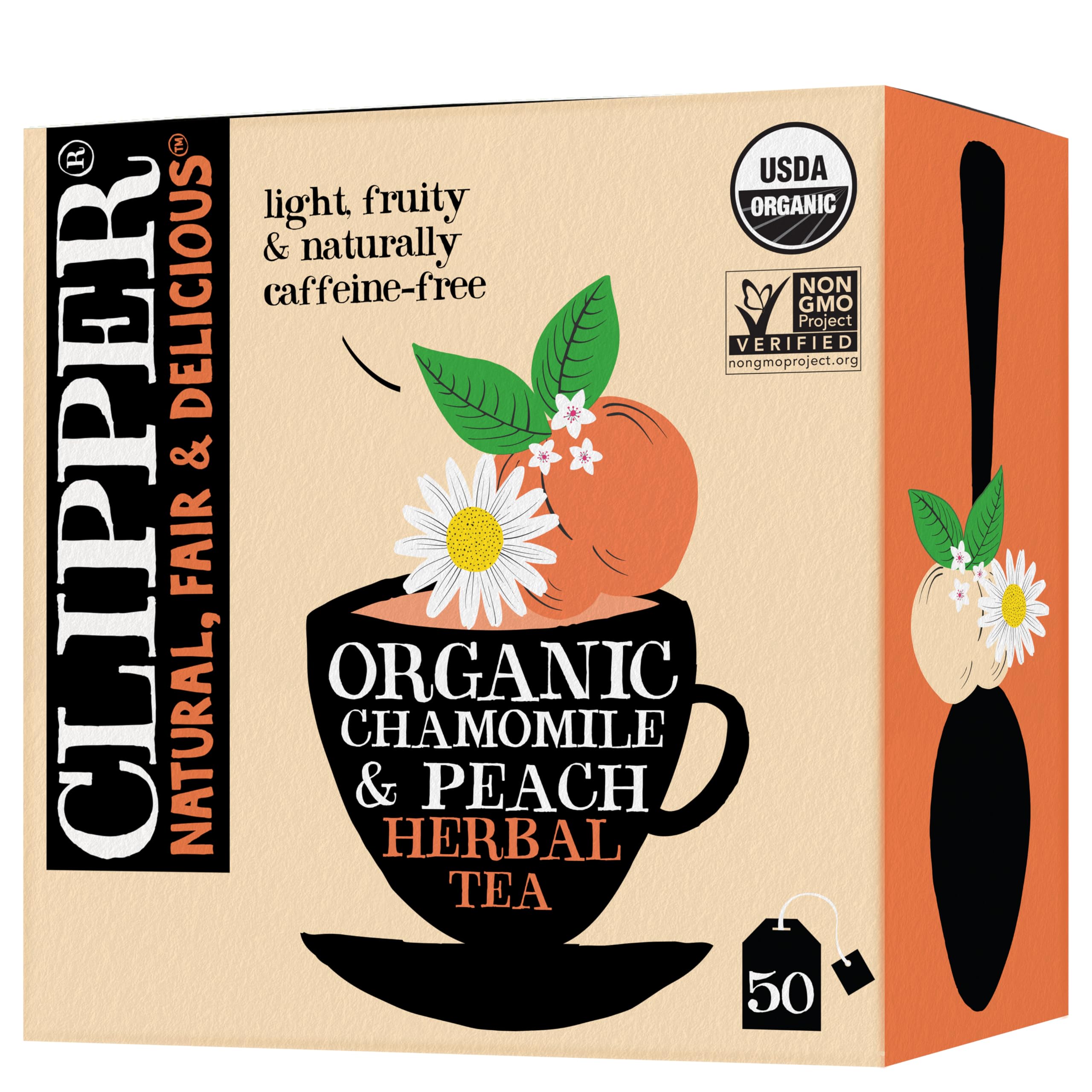 Clipper Organic Lemon & Ginger Herbal Tea, 50 Tea Bags