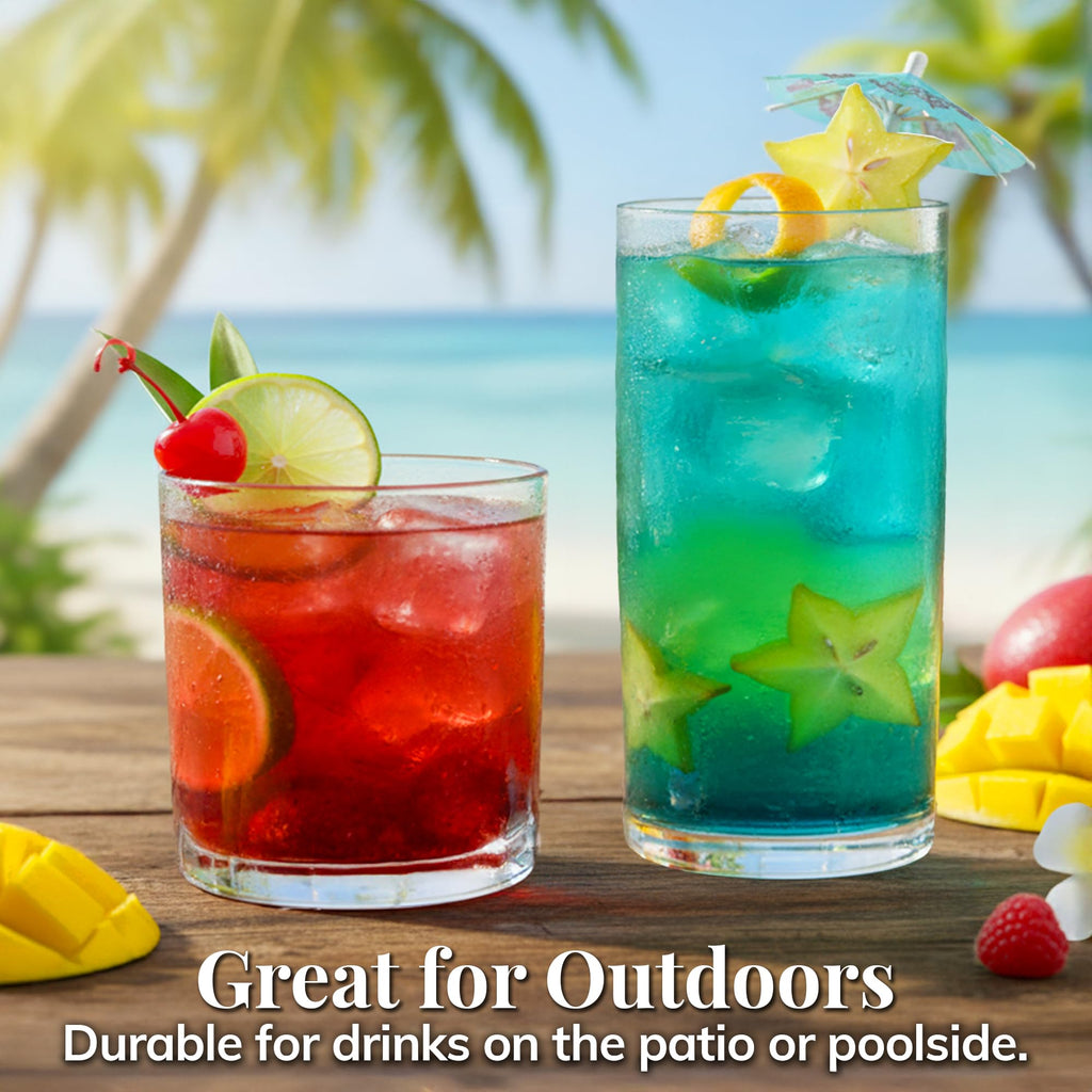US Acrylic Classic Tumblers Rocks-Water Sets