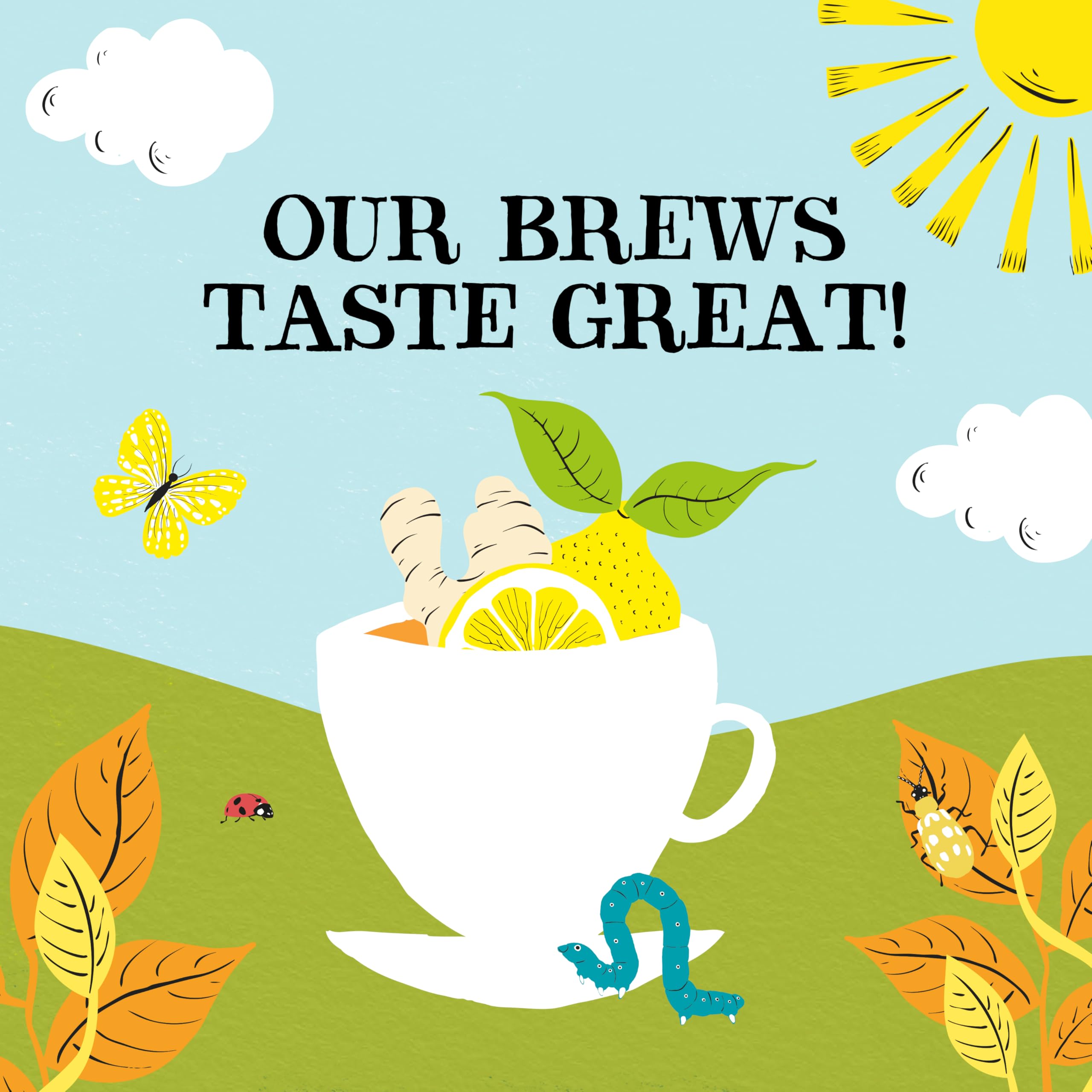 Clipper Organic Lemon & Ginger Herbal Tea, 50 Tea Bags