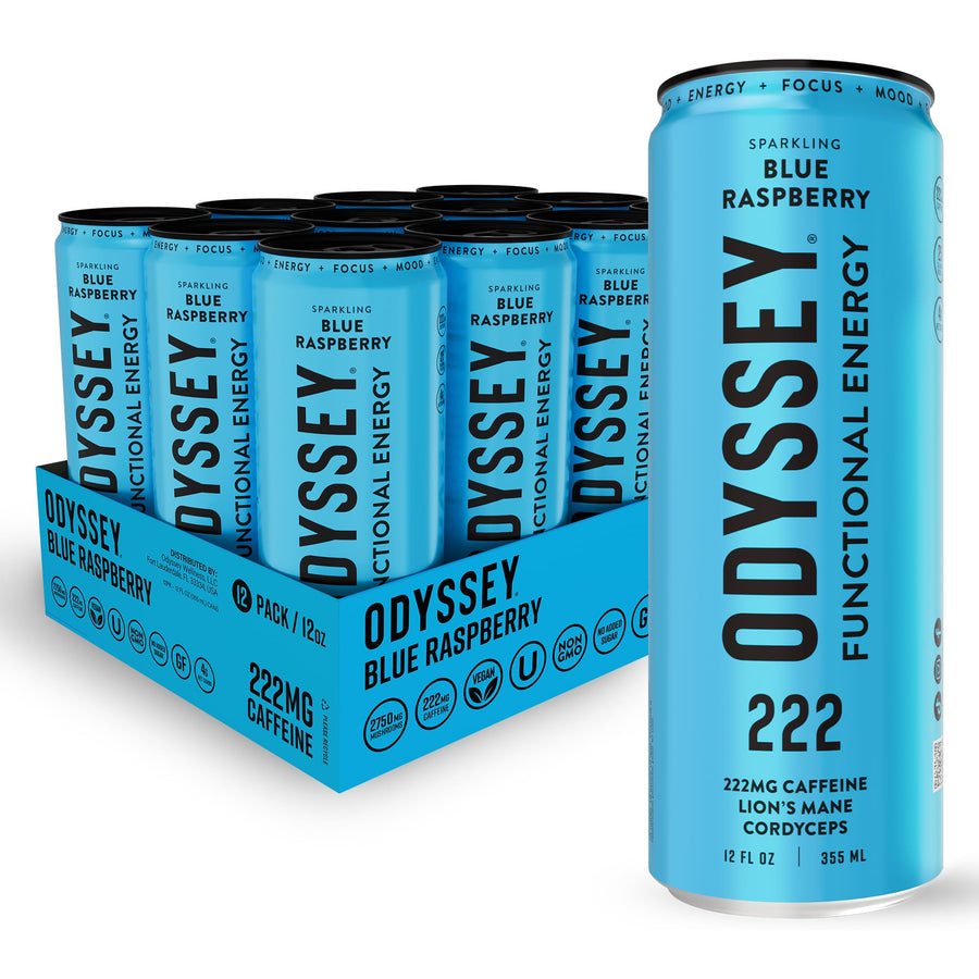 Functional Energy Drink with Green Tea Caffeine – Focus Support 12 Pack