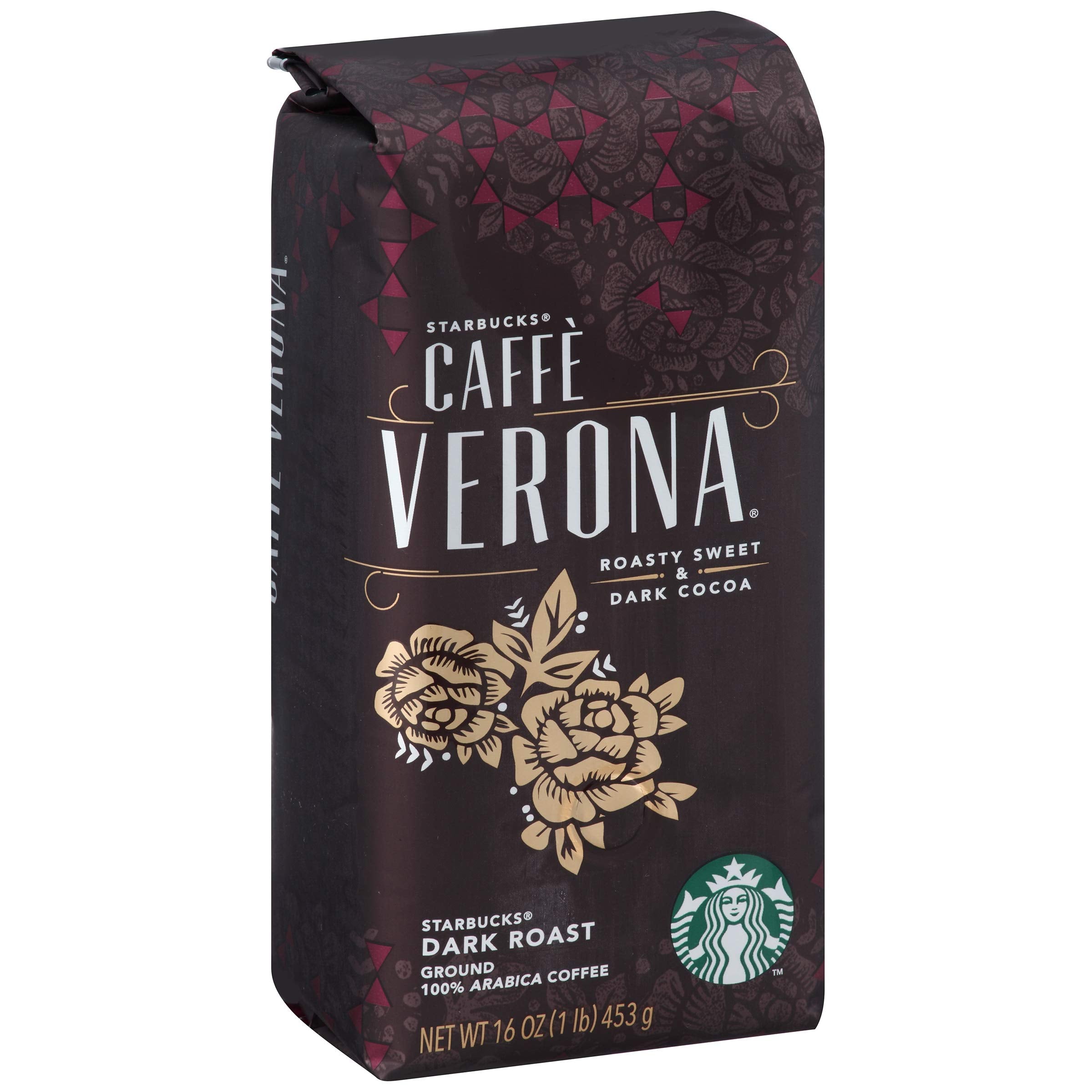 Starbucks Ground Coffee, Dark Roast Coffee, Espresso Roast, 100% Arabica, 1 bag (28 oz)
