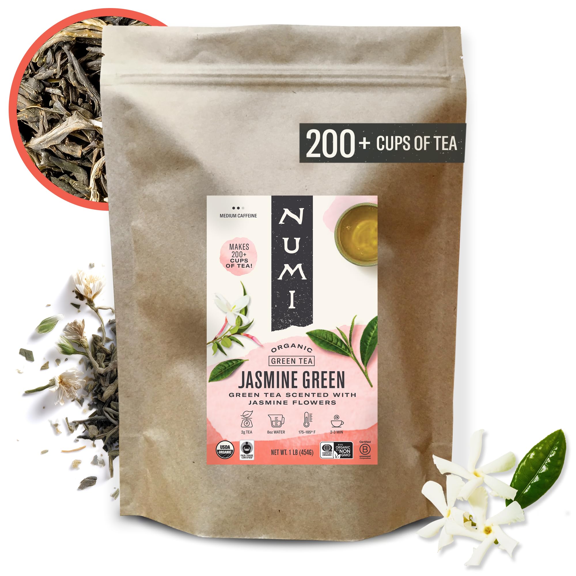 Numi Organic Jasmine Green Tea,