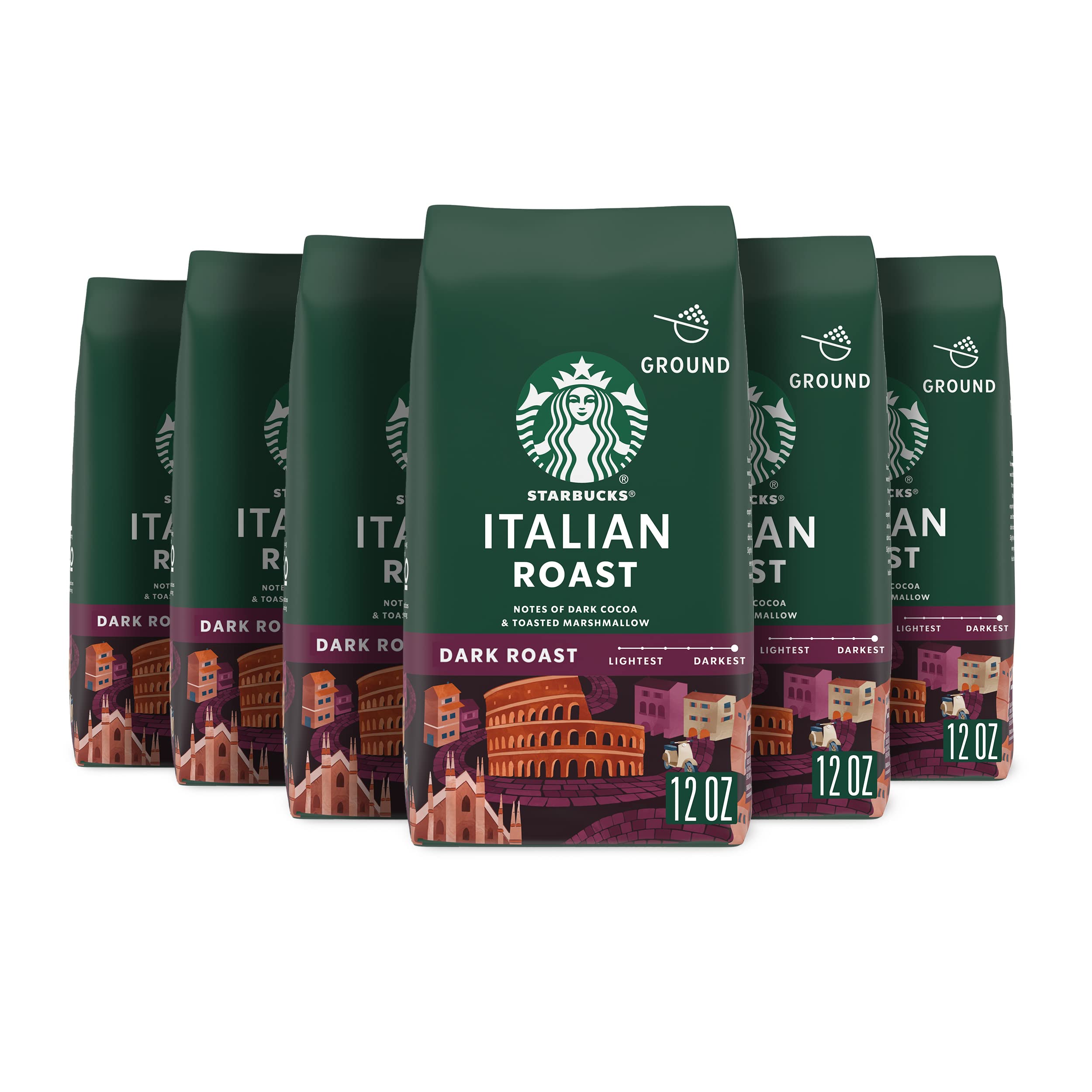 Starbucks Ground Coffee, Dark Roast Coffee, Espresso Roast, 100% Arabica, 1 bag (28 oz)