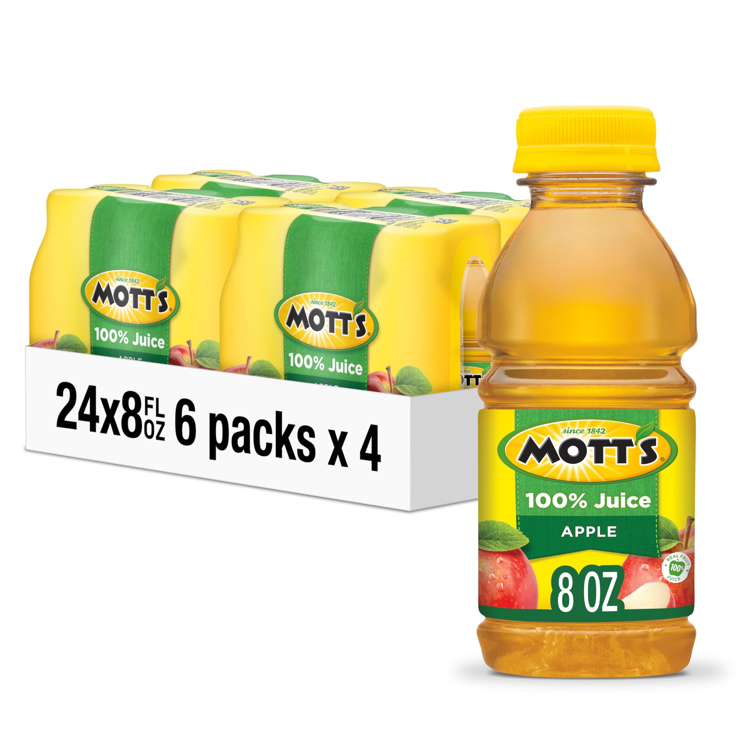 Mott’s 100% Pineapple Passion Fruit Juice Blend, 8 fl oz bottles, 24 Count (4 Packs Of 6)