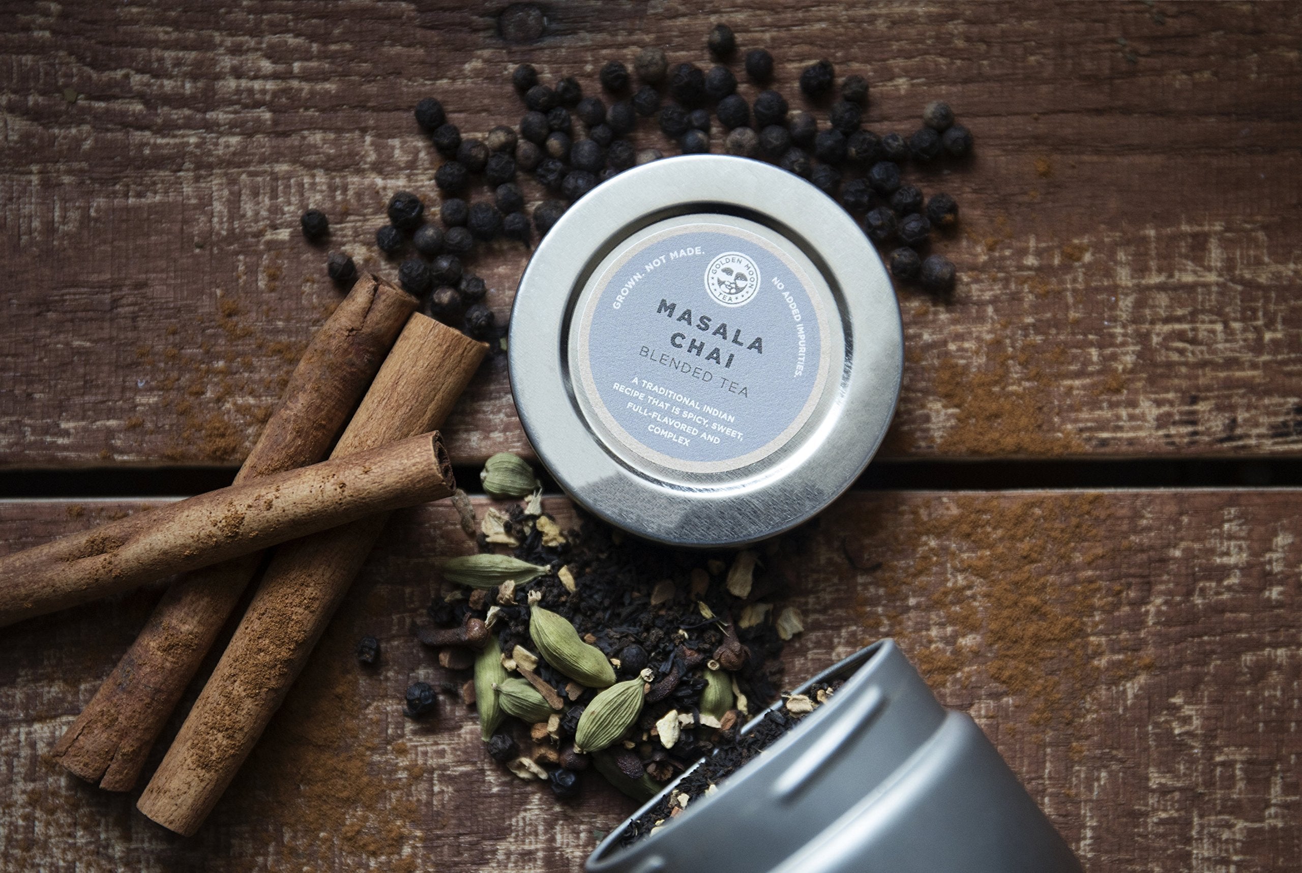 Golden Moon Tea LOOSE LEAF TEA SAMPLER - 9 Variety Pack - Organic Tea Sampler Gift Set - Black Tea, Green Tea, White Tea, Herbal Tea