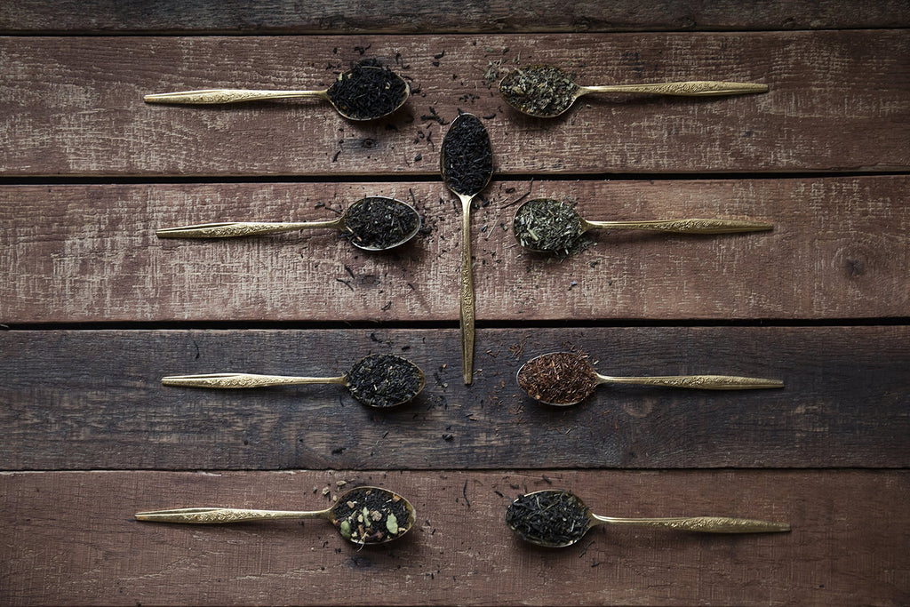 Golden Moon Tea LOOSE LEAF TEA SAMPLER - 9 Variety Pack - Organic Tea Sampler Gift Set - Black Tea, Green Tea, White Tea, Herbal Tea